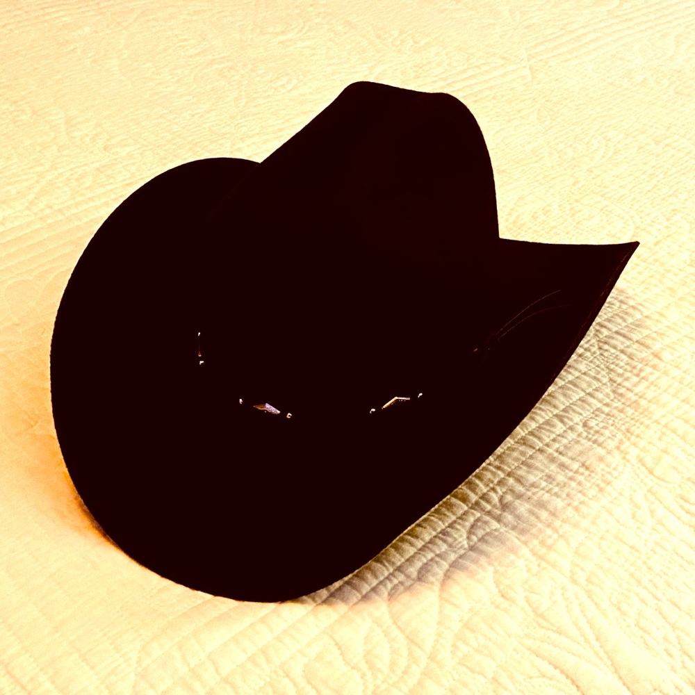 Cowboy Hat / Black / size 7 1/4
